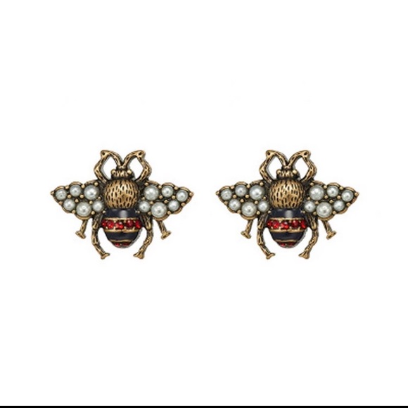 bee gucci earrings